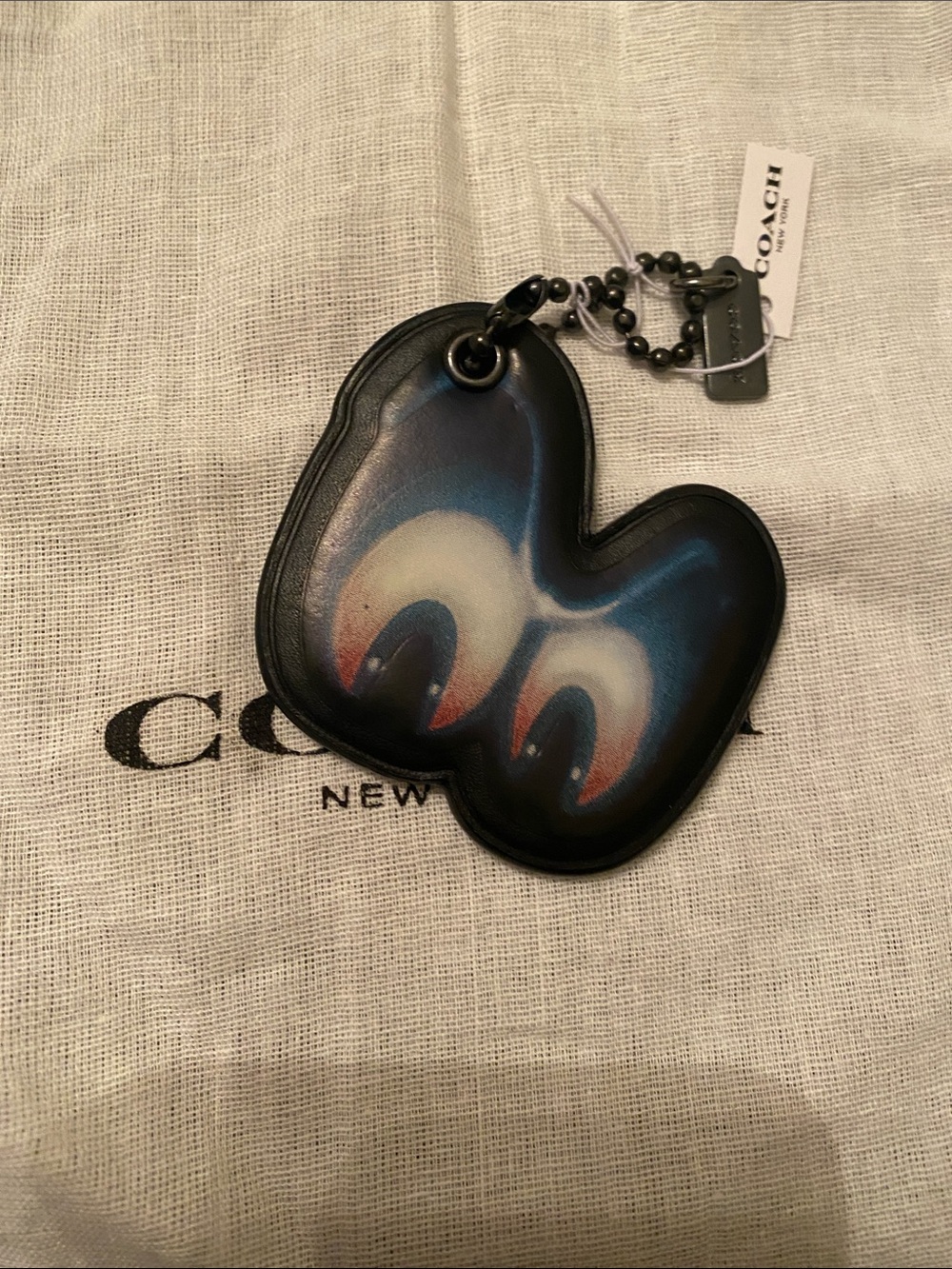 Coach Disney X Spooky Eyes Hang Tag NEW